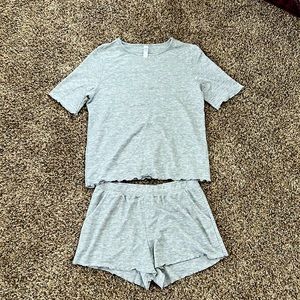 Grey Pajama Set WORN ONCE like new Stars Above Medium